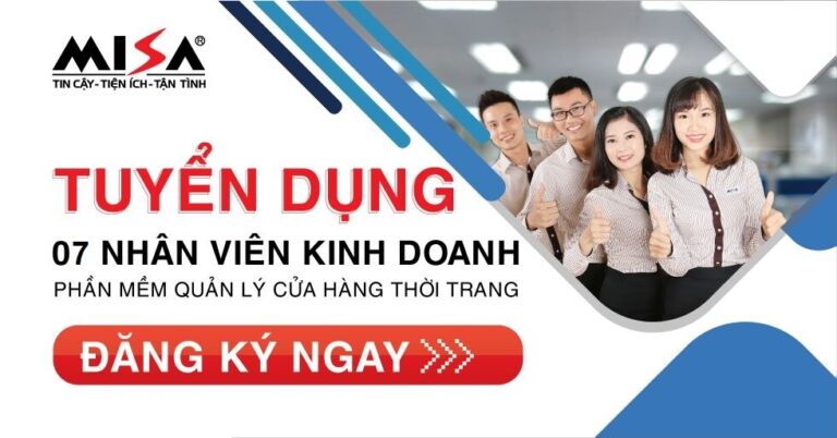 Tuyển dụng Nhân viên kinh doanh Phần mềm quản lý cửa hàng thời trang