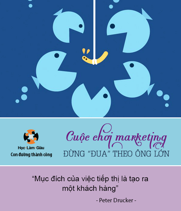 Cuộc chơi marketing: Đừng “đua” theo ông lớn