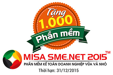 Tặng phần mềm MISA SME.NET 2015 gói Starter cho 1.000 doanh nghiệp mới thành lập năm 2015