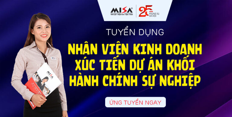 Tuyển dụng Nhân viên kinh doanh xúc tiến dự án khối hành chính sự nghiệp