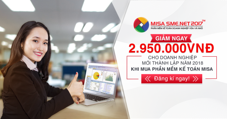 MISA dành ưu đãi lớn – Giảm ngay 2.950.000VNĐ cho doanh nghiệp mới thành lập