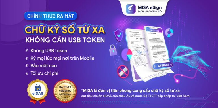 MISA chính thức ra mắt chữ ký số từ xa không cần USB Token