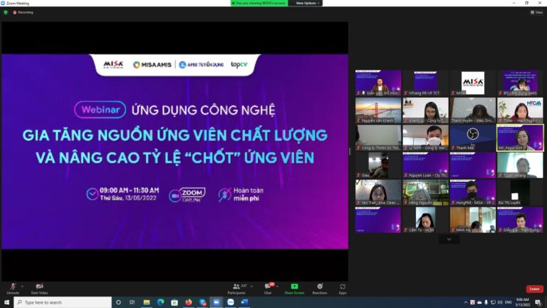 Ứng dụng công nghệ để tuyển dụng hiệu quả, hội thảo online giải đáp băn khoăn cho hàng trăm doanh nghiệp