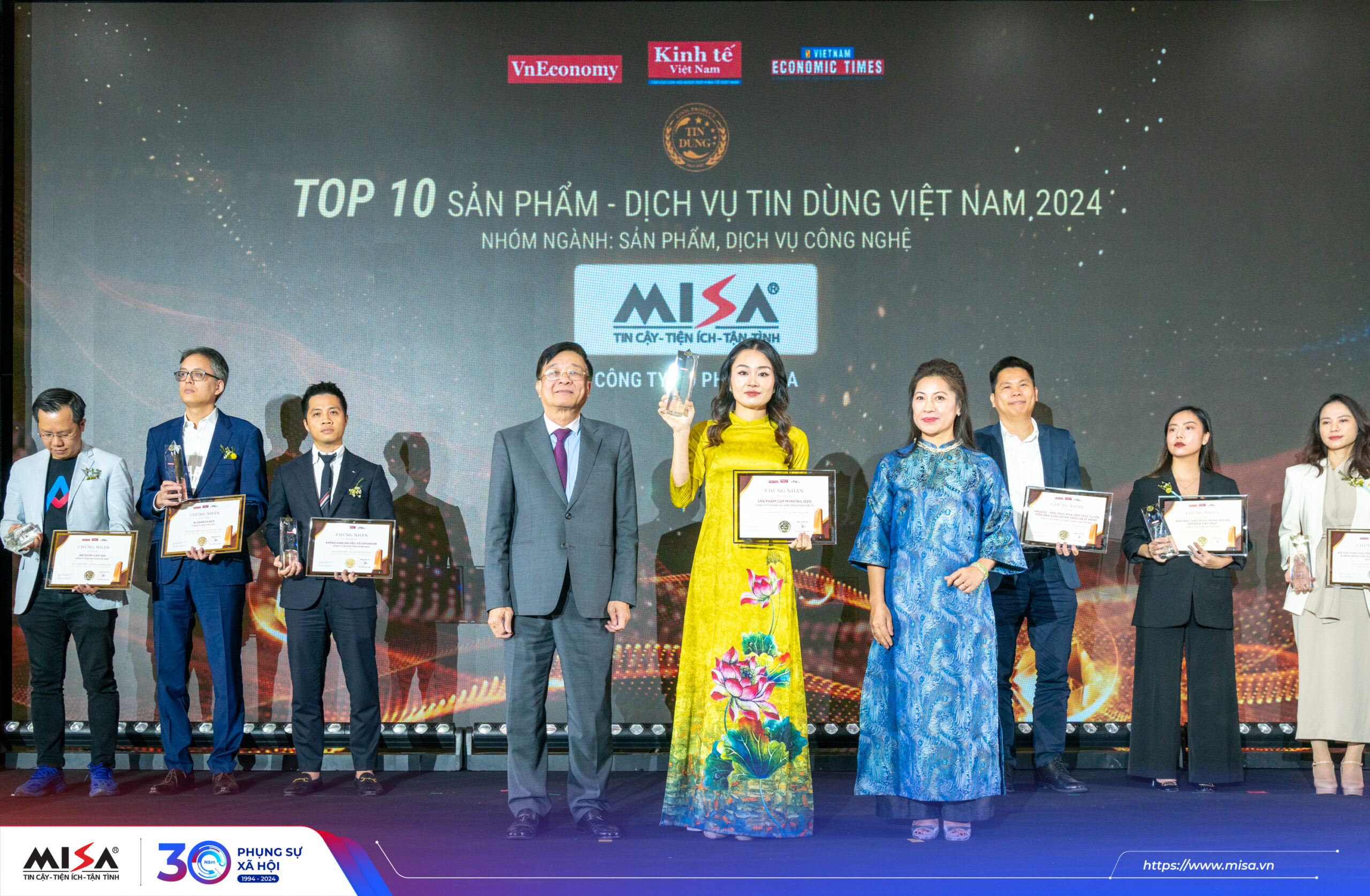 Nền tảng MISA AMIS được bình chọn Top 10 Sản phẩm – Dịch vụ Tin Dùng Việt Nam 2024