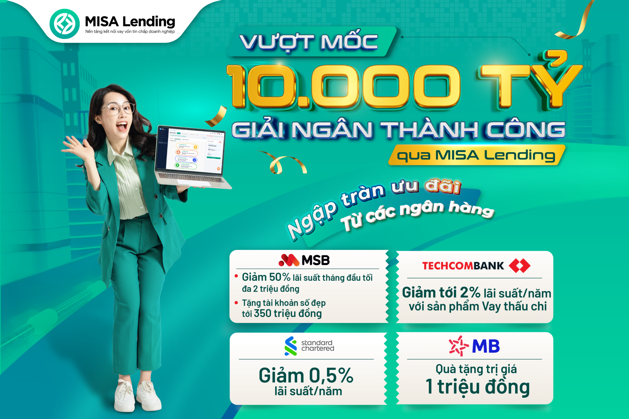 Vượt mốc 10.000 tỷ giải ngân thành công – MISA Lending tiếp sức cho hàng nghìn doanh nghiệp Việt vượt khó